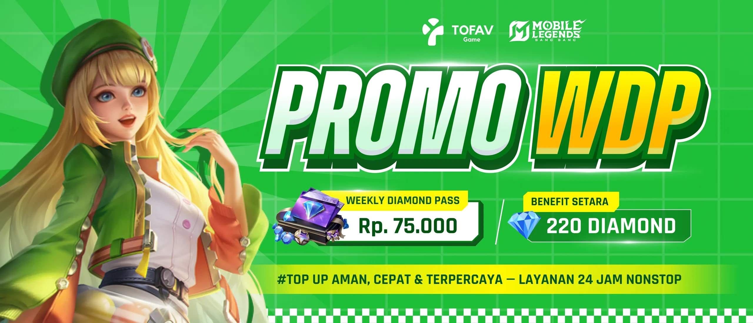 Promo Weekly Diamond Pass Mobile Legends