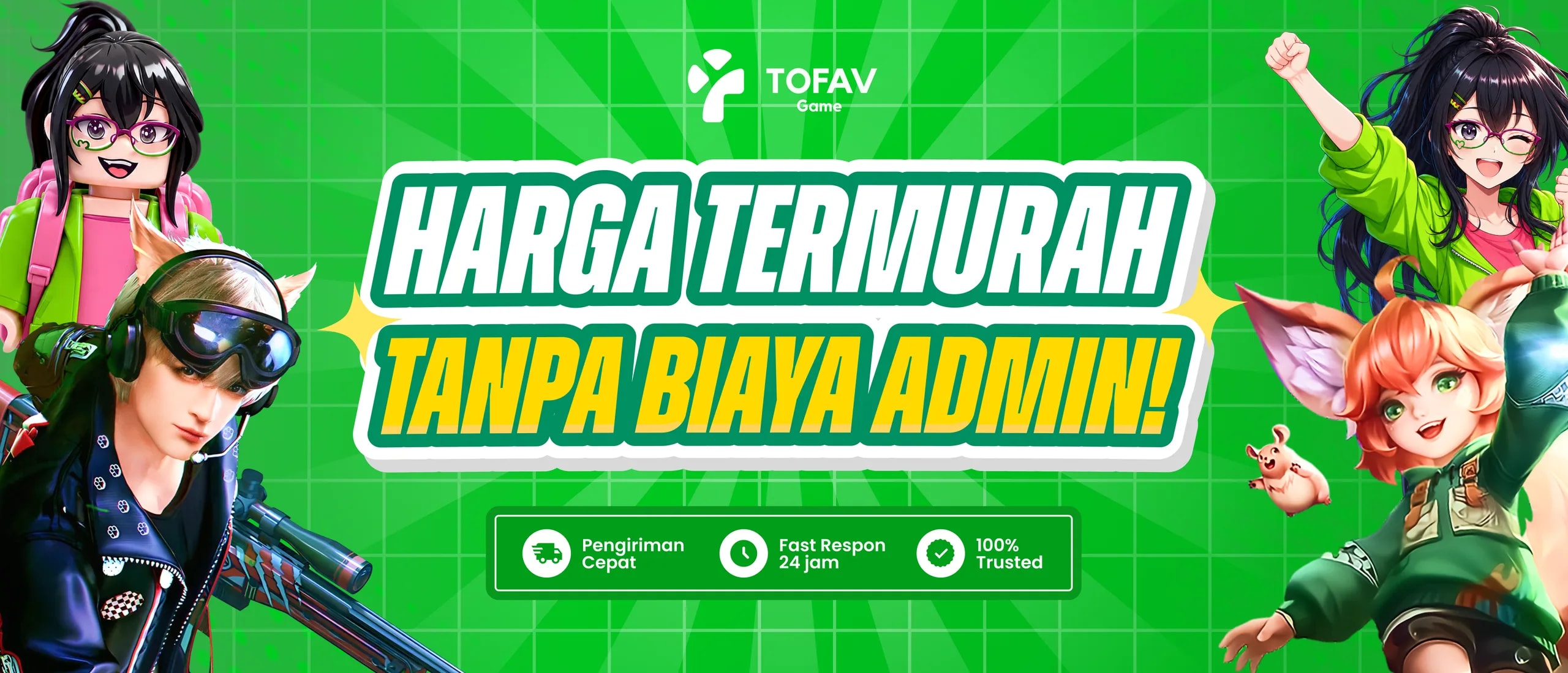 Harga termurah tanpa biaya admin
